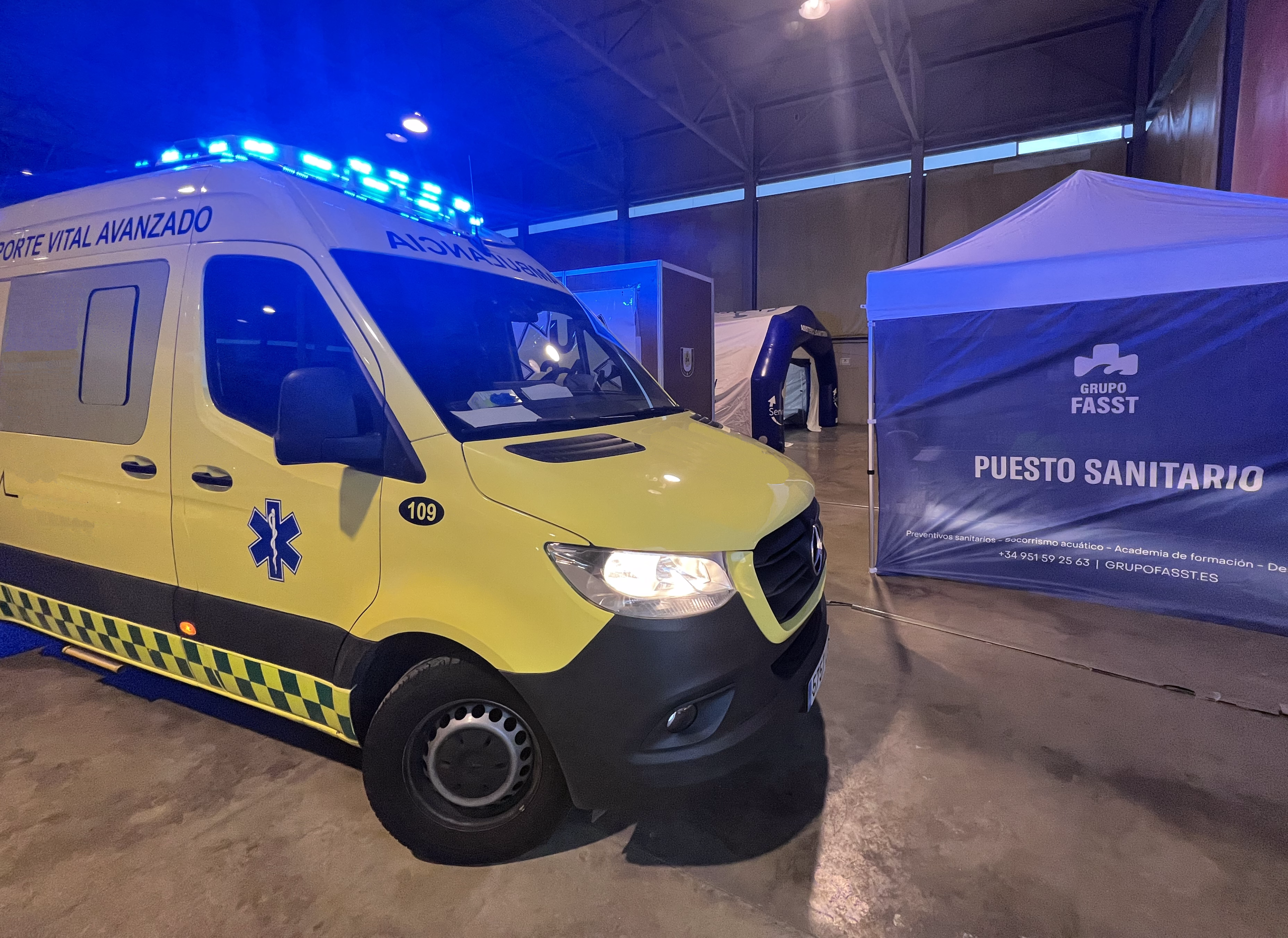 Alquiler de ambulancia para evento deportivo